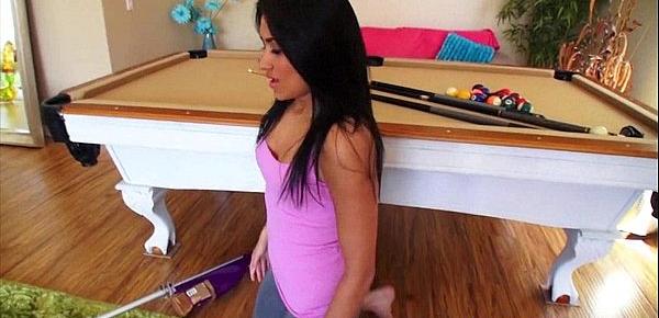  Latina cleans the house and gets her pussy fucked Giselle Mari 1